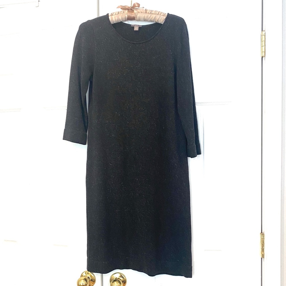 J. Jill Womens Gray Silk Cotton Dress Sz S